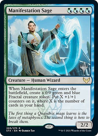 Manifestation Sage (Promo Pack) [Strixhaven: School of Mages Promos] | Silver Goblin