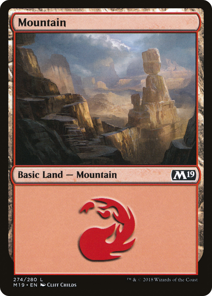 Mountain (274) [Core Set 2019] Foil