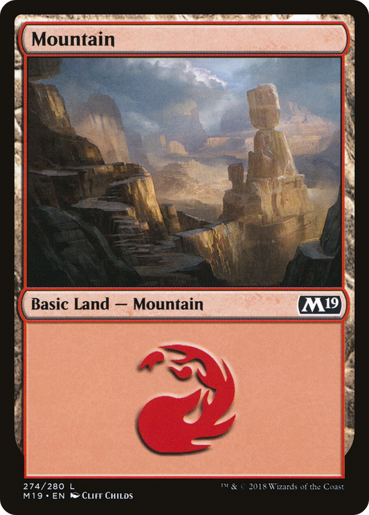Mountain (274) [Core Set 2019] Foil