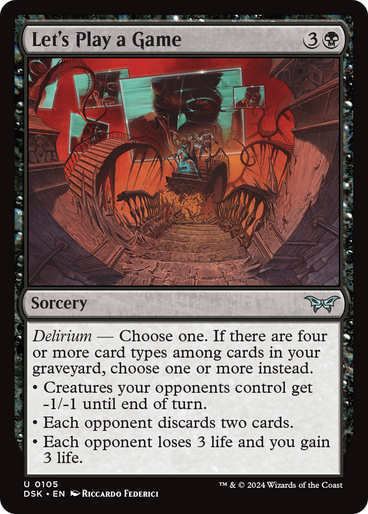 Let's Play a Game [Duskmourn: House of Horror] Foil