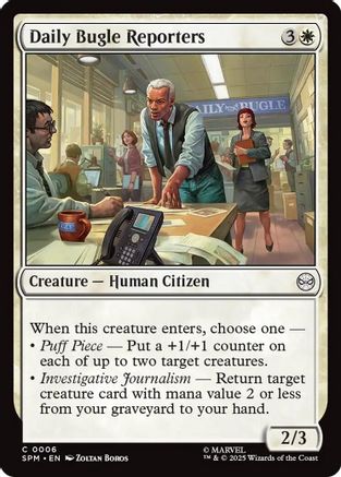 Daily Bugle Reporters (006) Foil - Marvel's Spider-Man