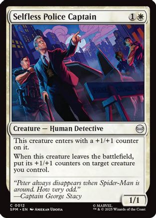 Selfless Police Captain (012) Foil - Marvel's Spider-Man