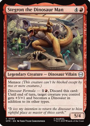 Stegron the Dinosaur Man (095) Foil - Marvel's Spider-Man
