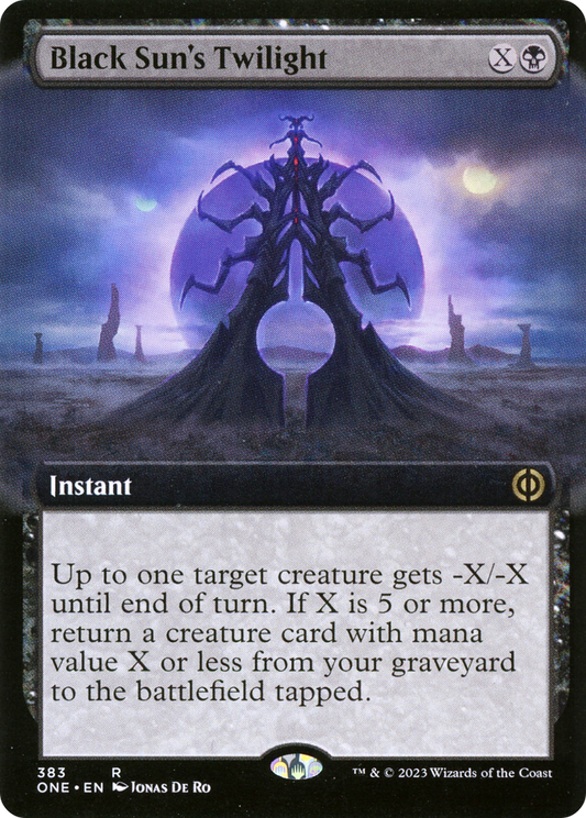 Black Sun's Twilight (Extended Art) [Phyrexia: All Will Be One] Foil