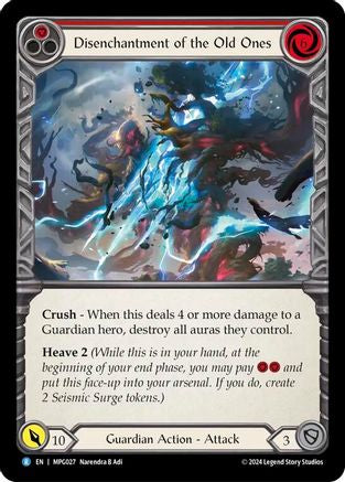 Disenchantment of the Old Ones (MPG027)  - Mastery Pack Guardian