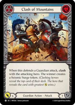 Clash of Mountains (Blue) (MPG063)  - Mastery Pack Guardian