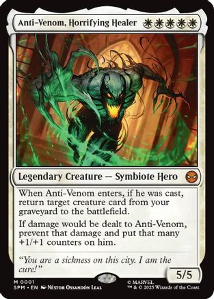 Anti-Venom, Horrifying Healer (001) Foil - Marvel's Spider-Man