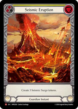 Seismic Eruption (Extended Art) (MPG024) Rainbow Foil - Mastery Pack Guardian
