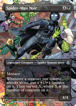 Spider-Man Noir (Borderless) (204) Foil - Marvel's Spider-Man