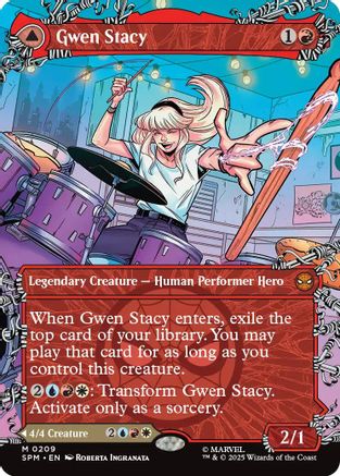Gwen Stacy (0209) (Borderless) (209) Foil - Marvel's Spider-Man