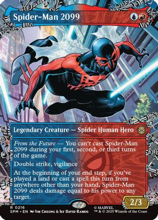 Spider-Man 2099 (0216) (Borderless) (216) Foil - Marvel's Spider-Man