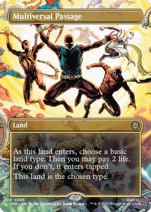 Multiversal Passage (Borderless) (206) - Marvel's Spider-Man