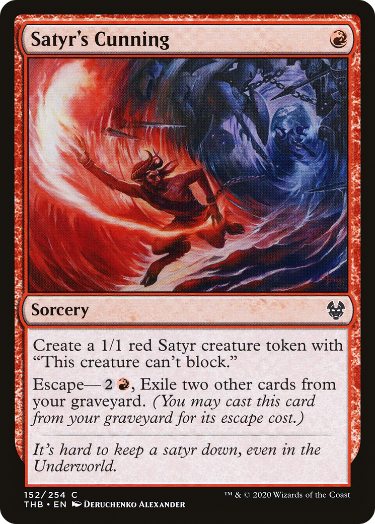 Satyr's Cunning (152) Foil - Theros Beyond Death