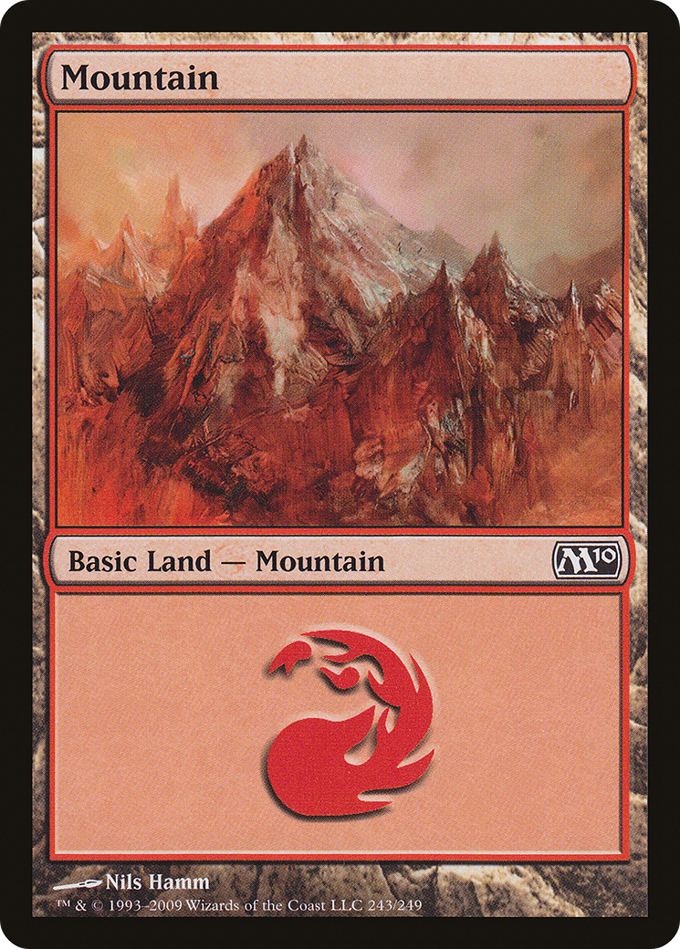 Mountain (243) [Magic 2010] Foil