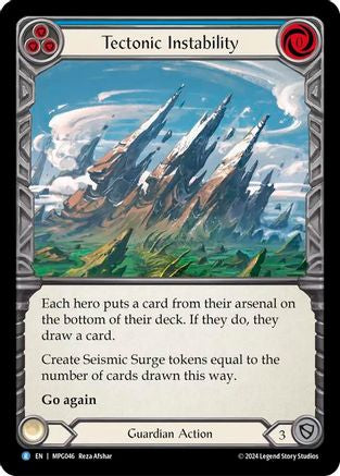 Tectonic Instability (MPG046) Rainbow Foil - Mastery Pack Guardian