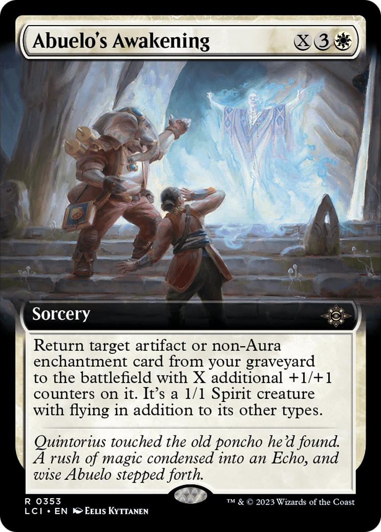 Abuelo's Awakening (Extended Art) [The Lost Caverns of Ixalan] Foil