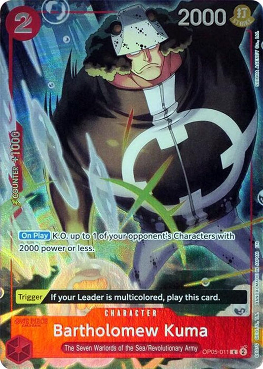 Bartholomew Kuma (Seven Warlords of the Sea Binder Set) (OP05-011) Foil