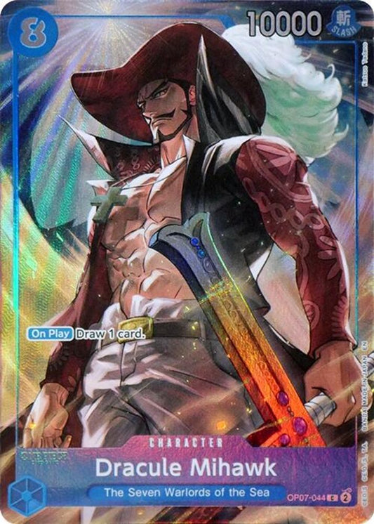 Dracule Mihawk (Seven Warlords of the Sea Binder Set) (OP07-044) Foil