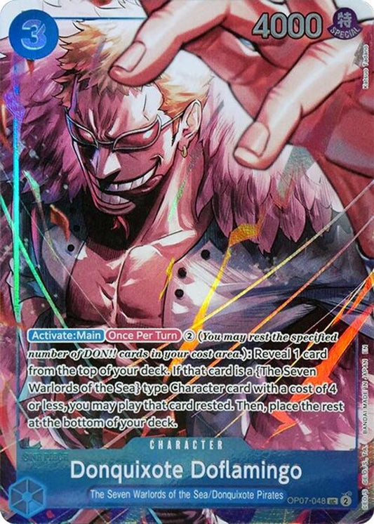 Donquixote Doflamingo (Seven Warlords of the Sea Binder Set) (OP07-048) Foil