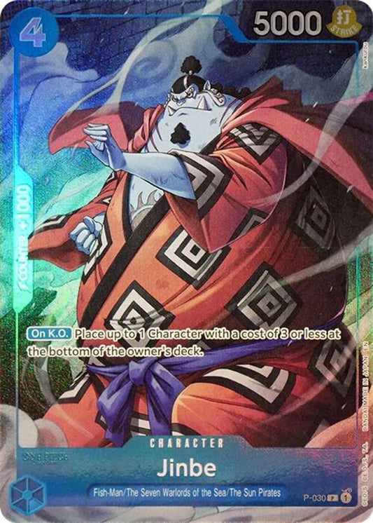 Jinbe (Seven Warlords of the Sea Binder Set) (P-030) Foil