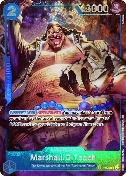 Marshall.D.Teach (Seven Warlords of the Sea Binder Set) (ST17-005) Foil
