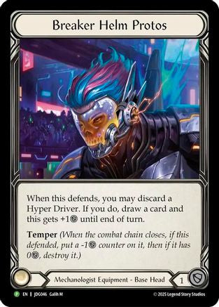 Breaker Helm Protos - JDG046 Cold Foil - Flesh and Blood: Promo Cards
