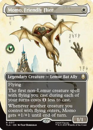 Momo, Friendly Flier (Borderless) (317) - Avatar: The Last Airbender