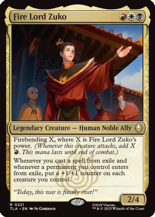 Fire Lord Zuko (221) Foil - Avatar: The Last Airbender