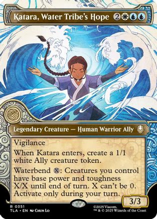 Katara, Water Tribe's Hope (Showcase) (351) Foil - Avatar: The Last Airbender