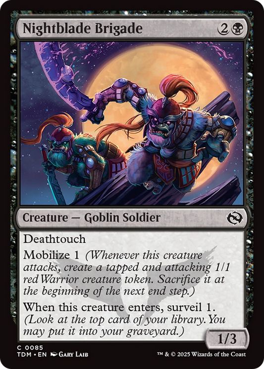 Nightblade Brigade (085) Foil - Tarkir: Dragonstorm