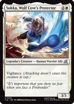 Sokka, Wolf Cove's Protector (219) Foil - Avatar: The Last Airbender: Eternal-Legal
