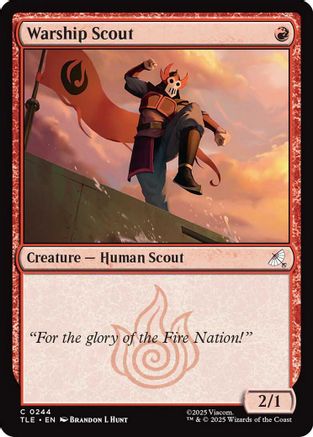 Warship Scout (244) Foil - Avatar: The Last Airbender: Eternal-Legal