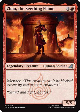 Zhao, the Seething Flame (245) Foil - Avatar: The Last Airbender: Eternal-Legal
