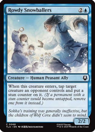 Rowdy Snowballers (068) Foil - Avatar: The Last Airbender