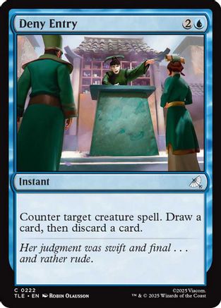 Deny Entry (222) - Avatar: The Last Airbender: Eternal-Legal