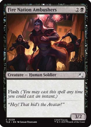 Fire Nation Ambushers (229) Foil - Avatar: The Last Airbender: Eternal-Legal