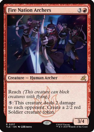 Fire Nation Archers (237) Foil - Avatar: The Last Airbender: Eternal-Legal