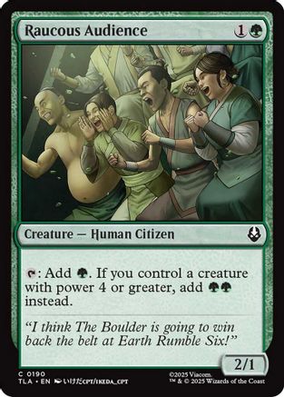 Raucous Audience (190) Foil - Avatar: The Last Airbender
