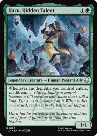 Haru, Hidden Talent (182) Foil - Avatar: The Last Airbender