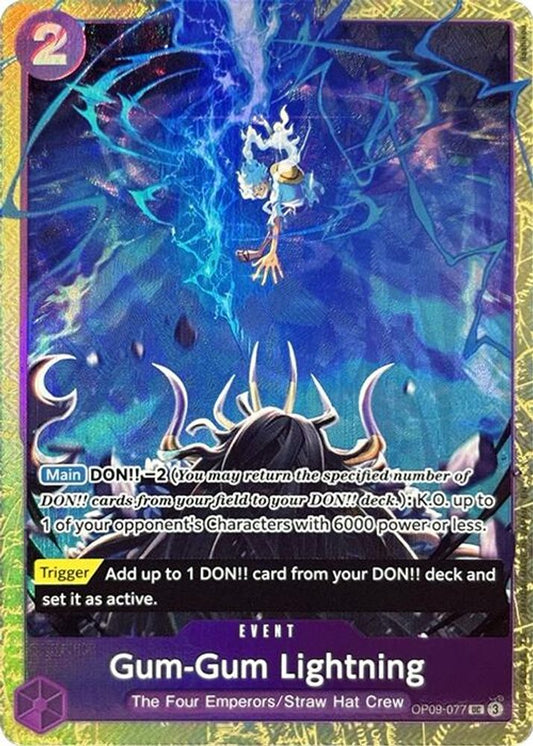Gum-Gum Lightning (Premium Card Collection -Best Selection Vol. 4-) (OP09-077) Foil