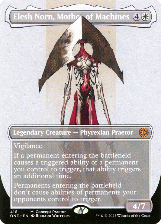 Elesh Norn, Mother of Machines (Borderless Concept Praetors) [Phyrexia: All Will Be One] Foil