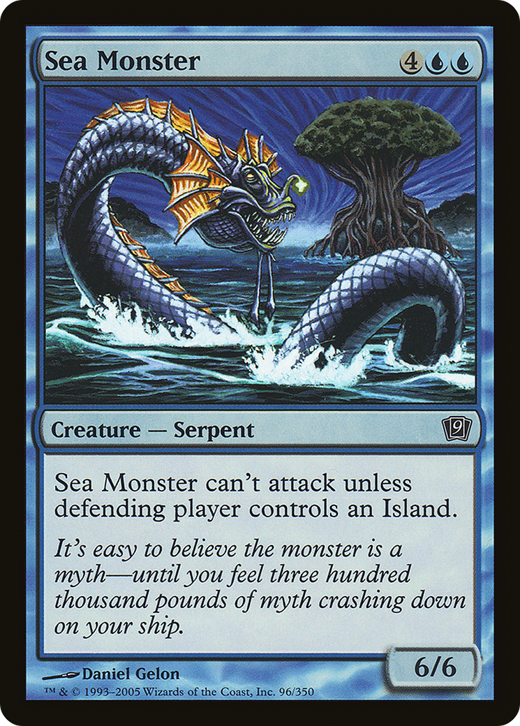 Sea Monster (096) Foil - Ninth Edition