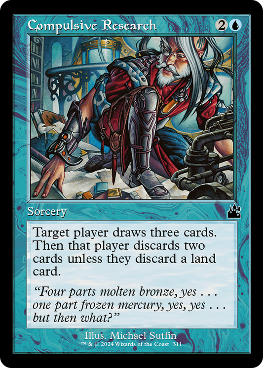 Compulsive Research (Retro Frame) [Ravnica Remastered] Foil
