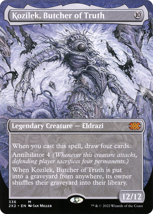 Kozilek, Butcher of Truth (Borderless Alternate Art) [Double Masters 2022] Foil