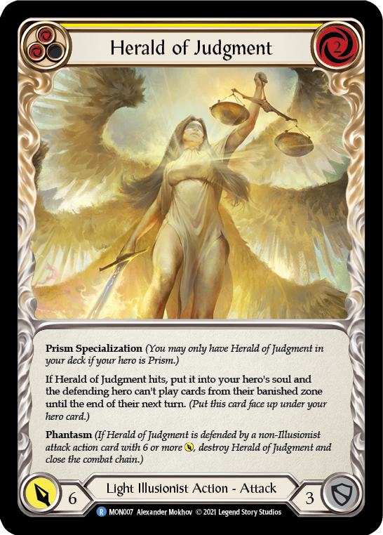 Herald of Judgment 1st Edition Rainbow Foil (MON007) - Monarch