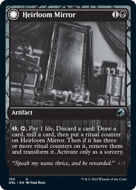 Heirloom Mirror // Inherited Fiend [Innistrad: Double Feature] Foil