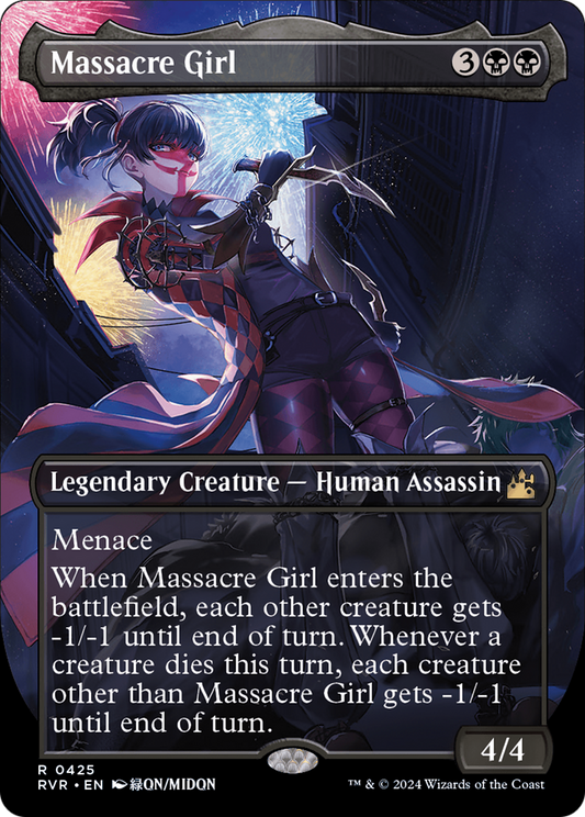 Massacre Girl (Anime Borderless) [Ravnica Remastered] Foil