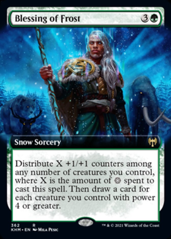 Blessing of Frost (Extended Art) [Kaldheim] | Silver Goblin