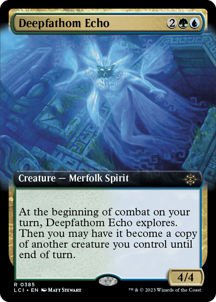 Deepfathom Echo (Extended Art) [The Lost Caverns of Ixalan] Foil