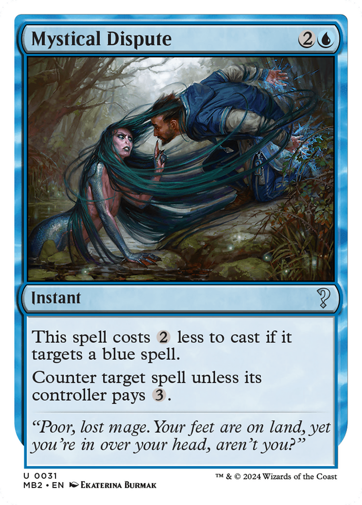 Mystical Dispute (White Border) [Mystery Booster 2] | Silver Goblin